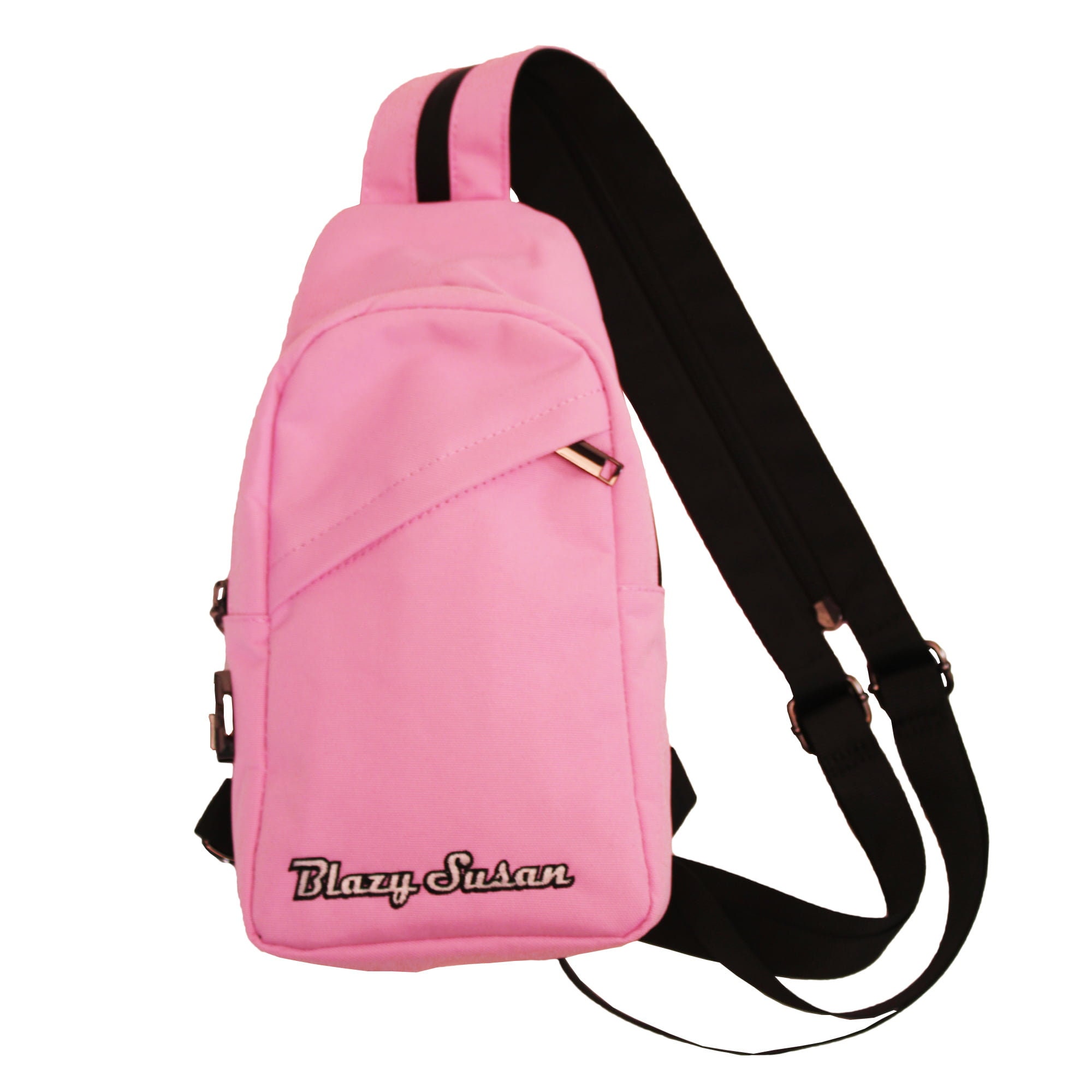 Blazy Susan Over-the-shoulder Bag | Locking Stash | Pink or