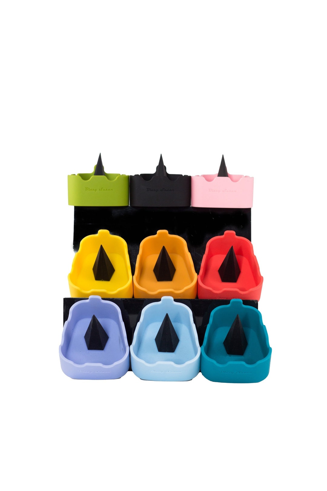 Blazy Susan Silicone Ashtray With Flexible Poker | 9 Color Options