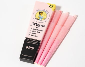 Blazy Susan Cones with PURIZE® | Single Pack (6 Cones, 1/4 Size) | Pink or Purple | Vegan & GMO-Free