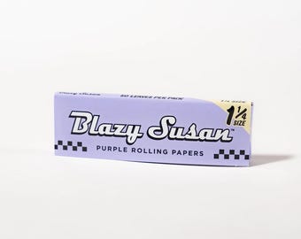 Blazy Susan Papers, Single pack (84mm, 50 Leaves per Pack) | Pink, Purple, or Unbleached | Vegan