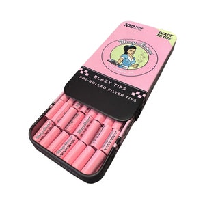 Blazy Susan Pre-Rolled Filter Tips Tin  | 100ct | Pink or Purple