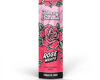 Blazy Susan Rose Wraps | Single Pack | 2 Slow-Burning Rose Wraps per Pack