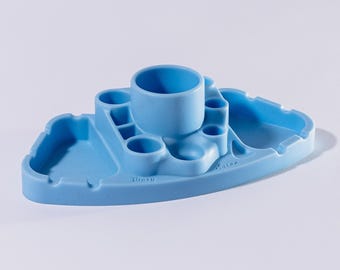 Estación de herramientas de lujo Blazy Susan / Organizador de silicona premium / Varios colores