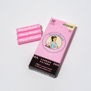 Blazy Susan x Purize Activated Carbon Filter Tips | 10 Ct Box | Regular or Xtra Slim image 7