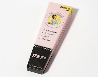 Blazy Susan 53mm Shorty Pre-Rolled Cones | 12 Per Pack | Pink or Purple