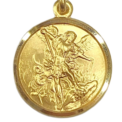 BEST SELLER Gold Saint Michael Necklace St Michael Charm Men Etsy