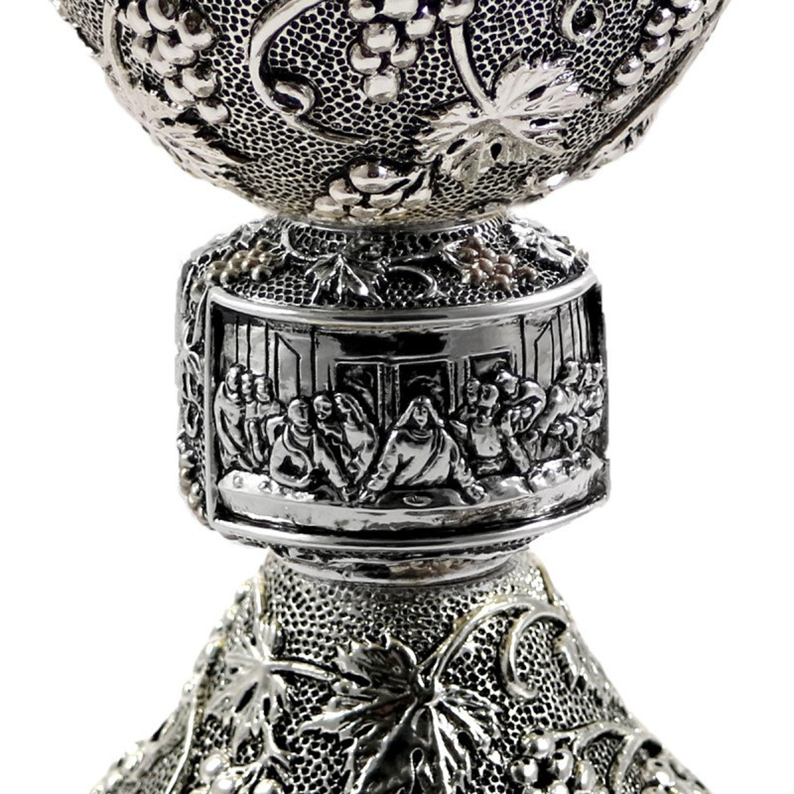 Two Tone 24K Gold Plated Brass Silver Tone Chalice & Ciborium Etsy