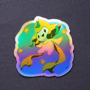 Holographic Jirachi Sticker