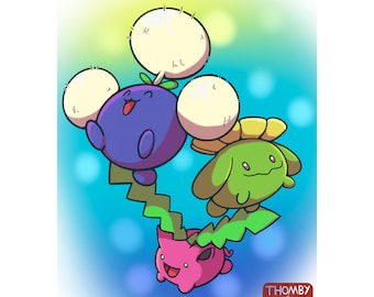 Hoppip Line - 5.5" x 7.9" Print