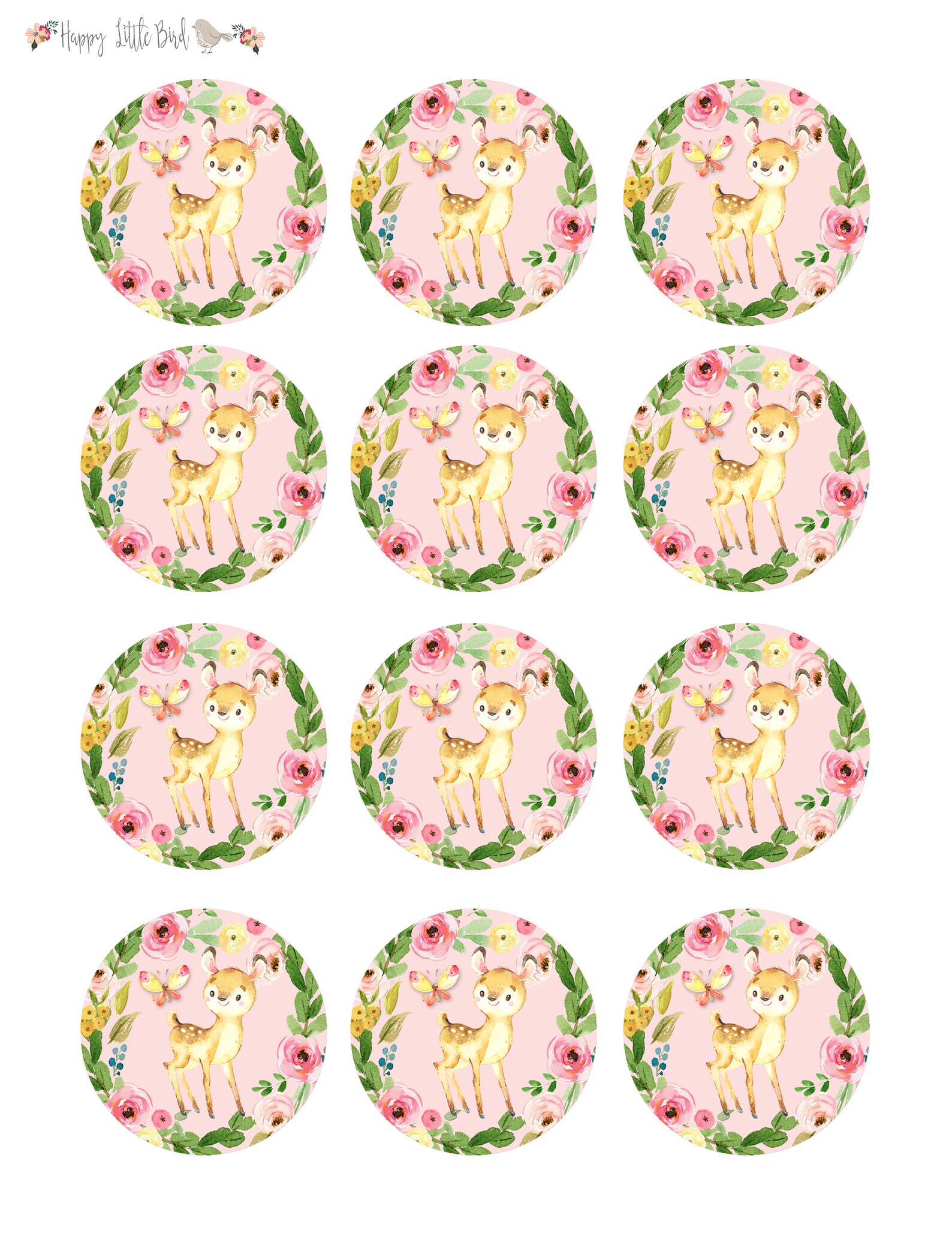 Woodland Cupcake Toppers Cake Decorations Cupcake Topper Etsy