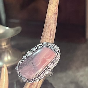 Porcelain Jasper 925 Sterling Silver Jewelry Ring Size 6.75 (N)