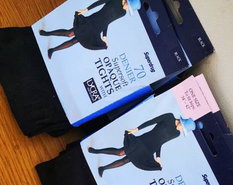 Thick Black Tights - Etsy UK