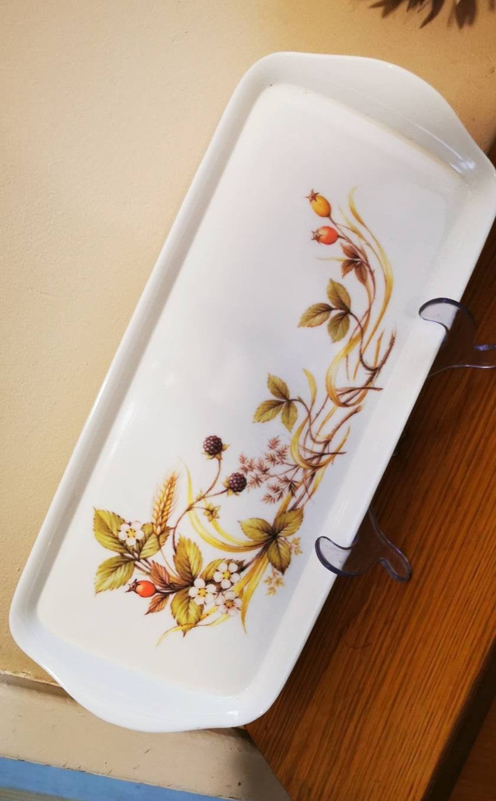 Vintage Marks & Spencer Harvest Melamine Long Tray/platter, Sandwich