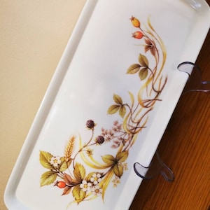 Vintage Marks & Spencer Harvest Melamin Tablett/ Platte, Sandwichplatte, 1980er Jahre