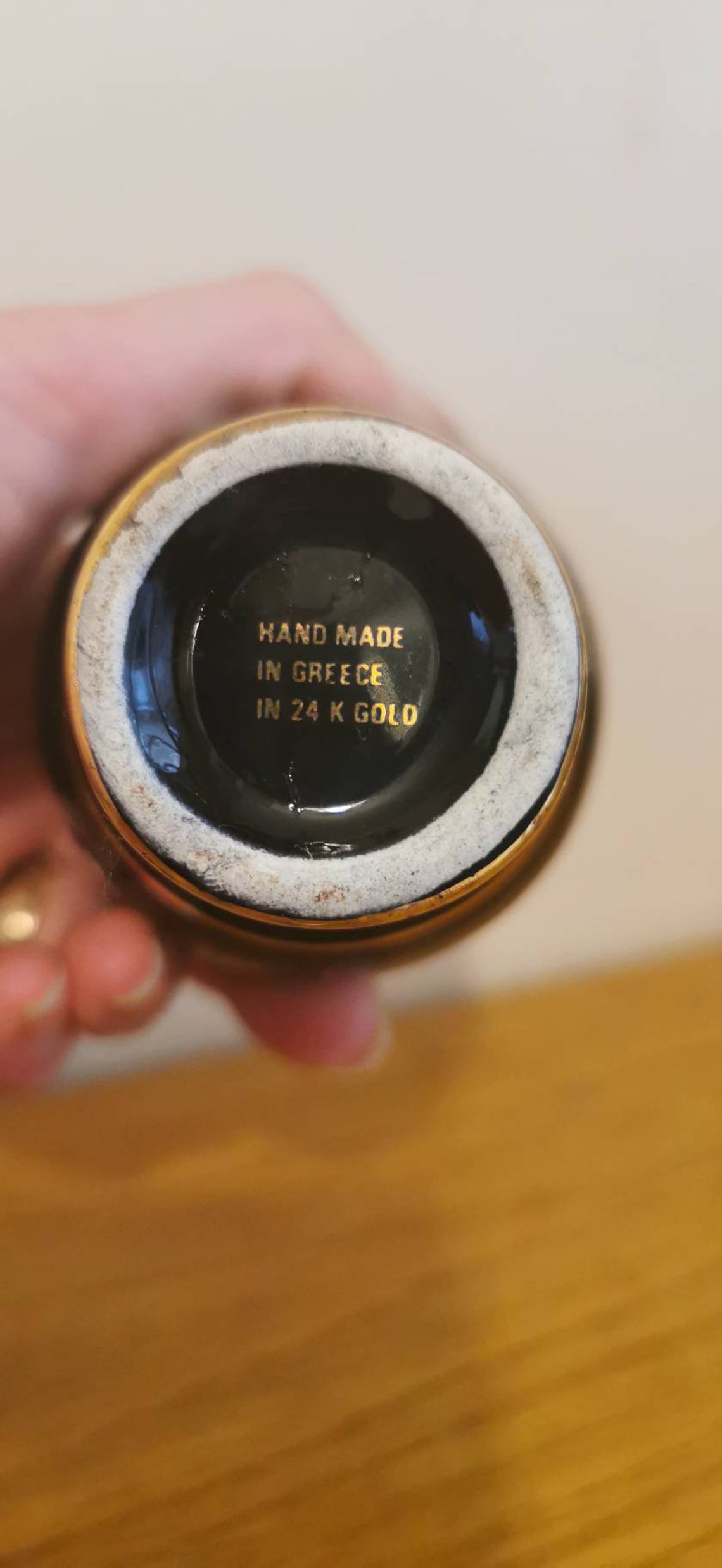 Handmade Greece 24k Gold Little Urn/vase Hand Painted in Etsy