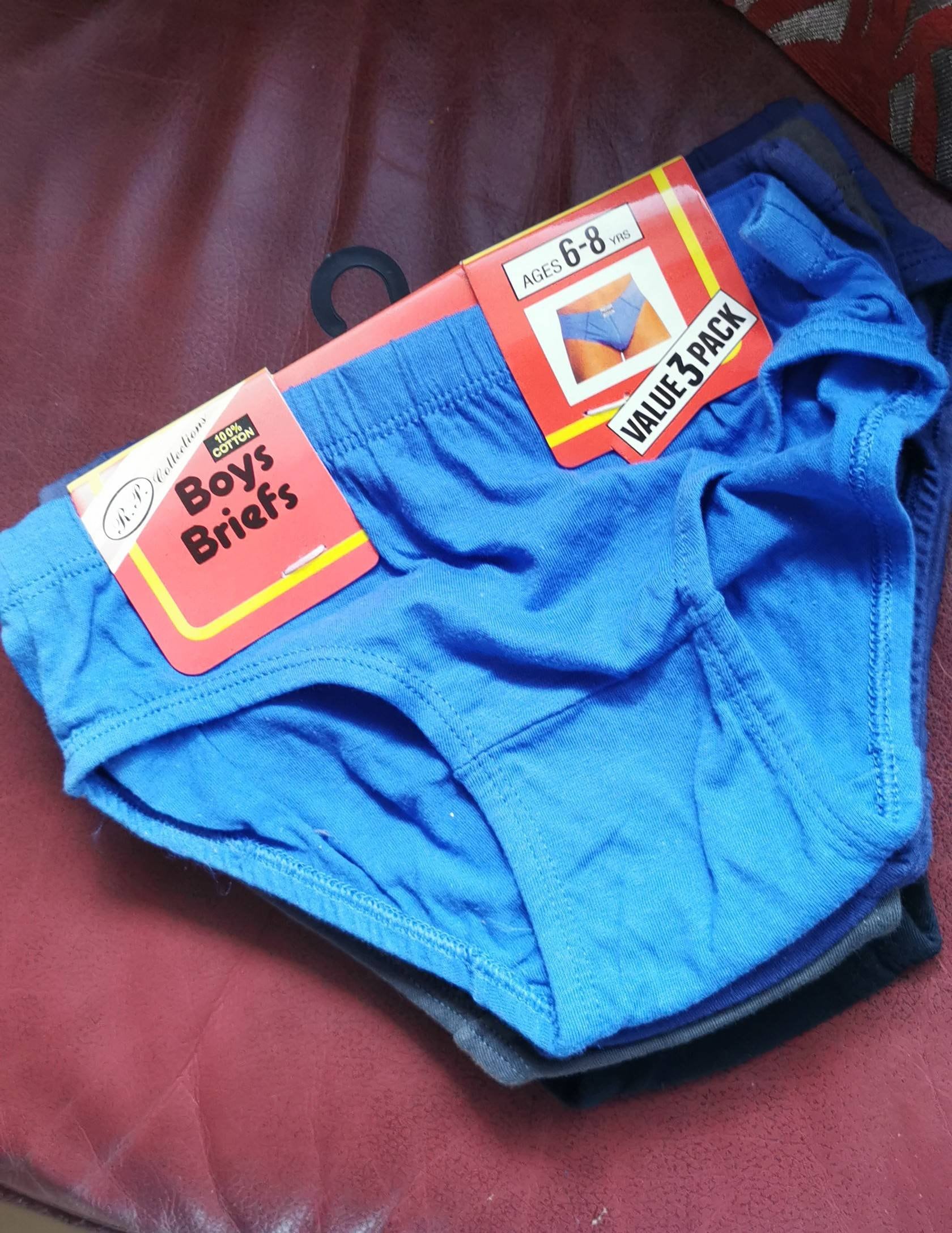 Vintage Boys Briefs, 6pairs,new,faded,1990's, R.P. Collection 