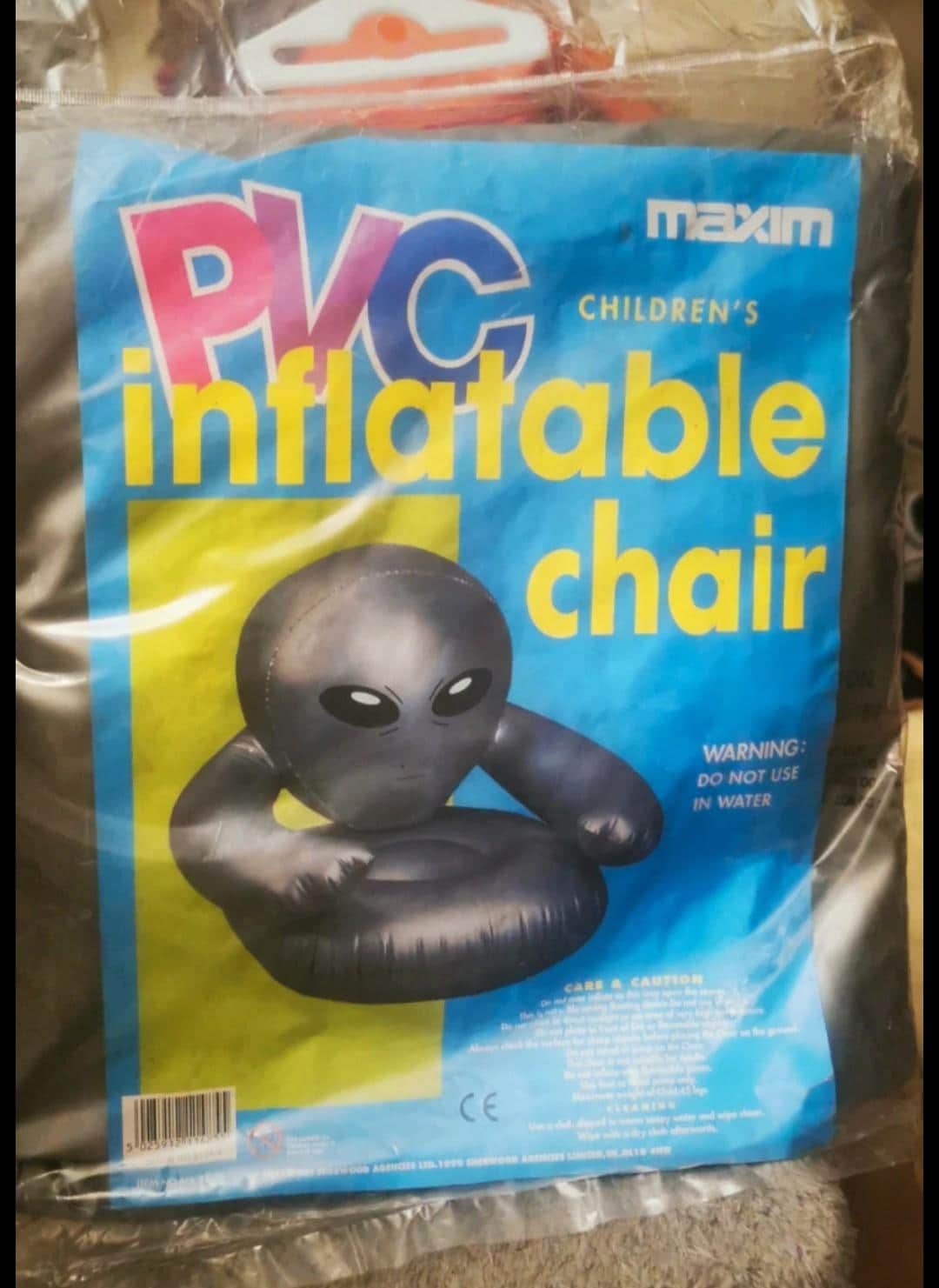 Vintage Inflatable Aliens Chair,90's, Nostalgic, Memorable, 1999 Era ...
