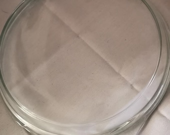 Vintage large Pyrex glass lid, casserole lid, oven proof lid, spare