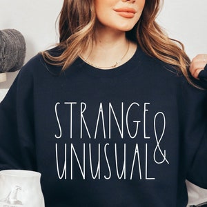 Strange And Unusual Halloween Sweatshirt Beetle Juice Sweater Aesthetic Halloween Sweatshirt Cute Lydia Halloween Shirt