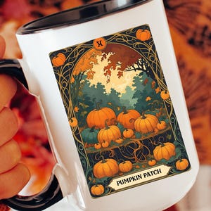 Pumpafält Tarotkortsmugg - Mysig höstdryck