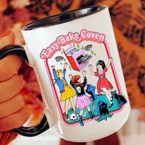 Halloween Mugs, Vintage Spooky Season Mug, Retro Fall Mug, Easy Bake Coven, Witchy Vibes Mug, Vintage Halloween Mugs