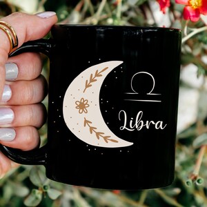 Libra Zodiac Coffee Mug, Libra Gift, Witchy Libra Mug