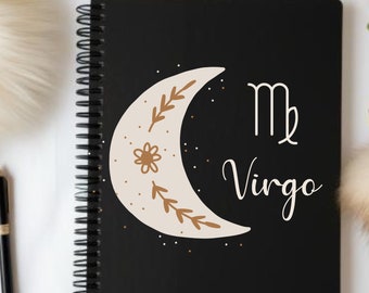 Virgo Zodiac Journal, Virgo Notebook, Manifestation Journal, Virgo Astrology, Virgo Horoscope, Virgo Gift, Mood Journal, Dream Journal