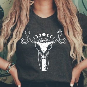 Women's Rights Shirt, Women's Rights, Uterus Middle Finger Shirt, Women's Rights Shirt, Feminist Shirt, My Body My Choice Shirt
