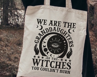 Witchy Granddaughters Cotton Tote Bag