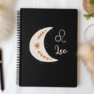 Leo Zodiac Journal, Leo Astrology Notebook, Leo Gifts, Manifestation Journal, Leo Horoscope, Leo Moon Journal