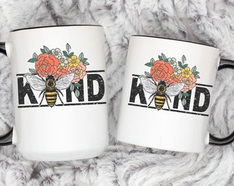 Bumblebee, Be Kind Coffee Mug, Bee Kind, Bee Coffee Mug, Honeybee, Honeybee Coffee Mug