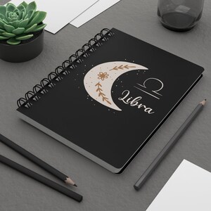 Journal du zodiaque Balance, carnet Balance, cadeau Balance, journal sorcière sorcière