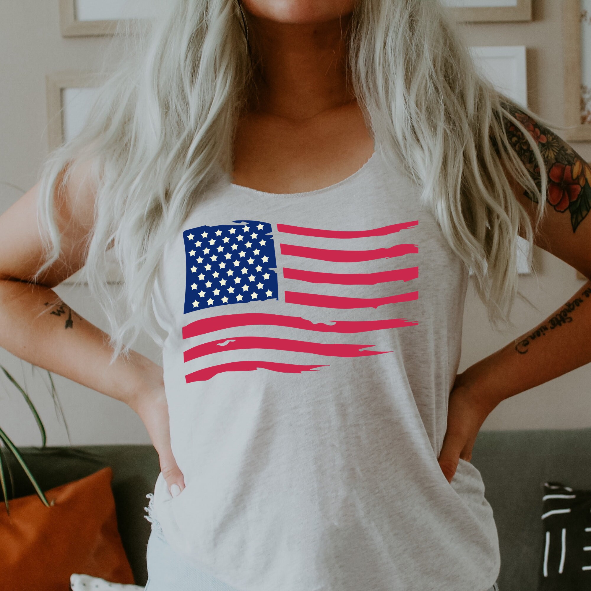 cute american flag tops