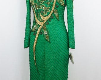 Jasdee Cape Sleeve A Line Dress Hand Work Beading  & Embroidery Style SH111