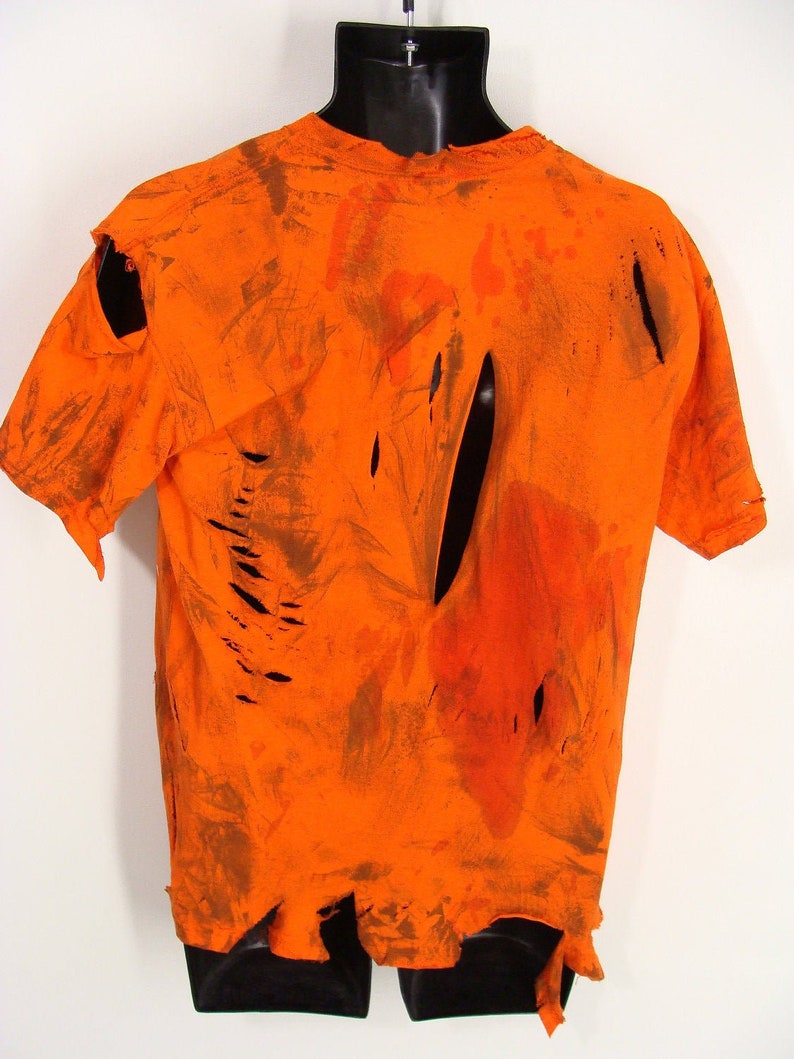 Easy Costume d'Halloween. Bloody Ripped Pumpkin Shirt Jack Etsy