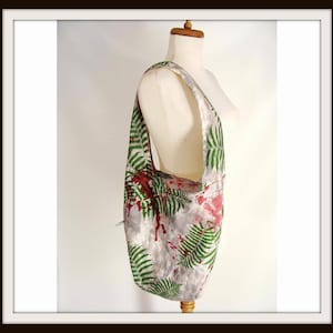ooak REUSABLE TRICK Or TREAT BAg. Bloody Zombie Purse Halloween Costume. Dirty Distressed Upcycled Green Leaf Tote Bag Sling Purse