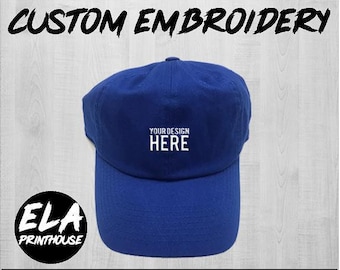 Custom Embroidered Dad Hat – Personalized Cotton Baseball Cap