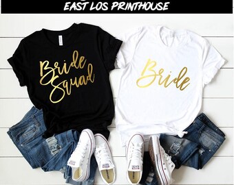 Team Bride Bridal Party Shirt Bachelorette Party Shirt Etsy