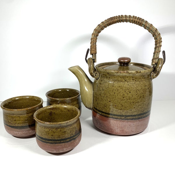 Teapot Bamboo Handle Etsy