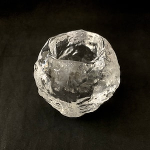 Kosta Boda Snowball Votive Candle Holder Ann Warff Design Sweden 3.5&quot; Ice
