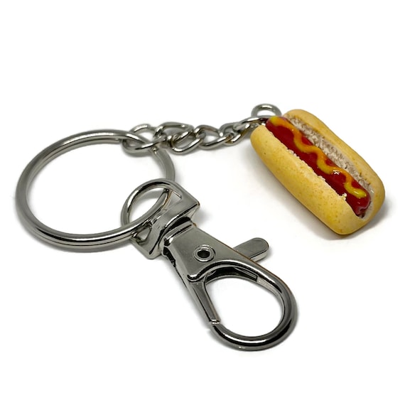 Hot Dog Keychain 