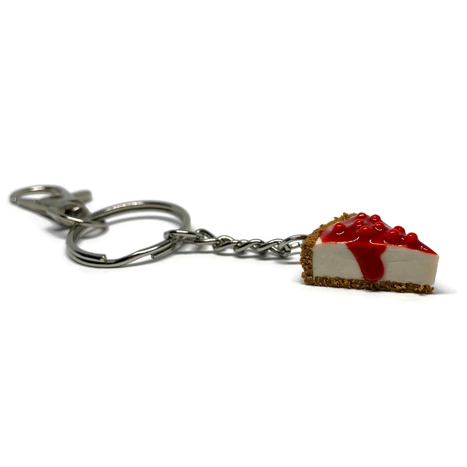 Cherry Cheesecake Keychain Gift for Foodie Food Keychain Etsy