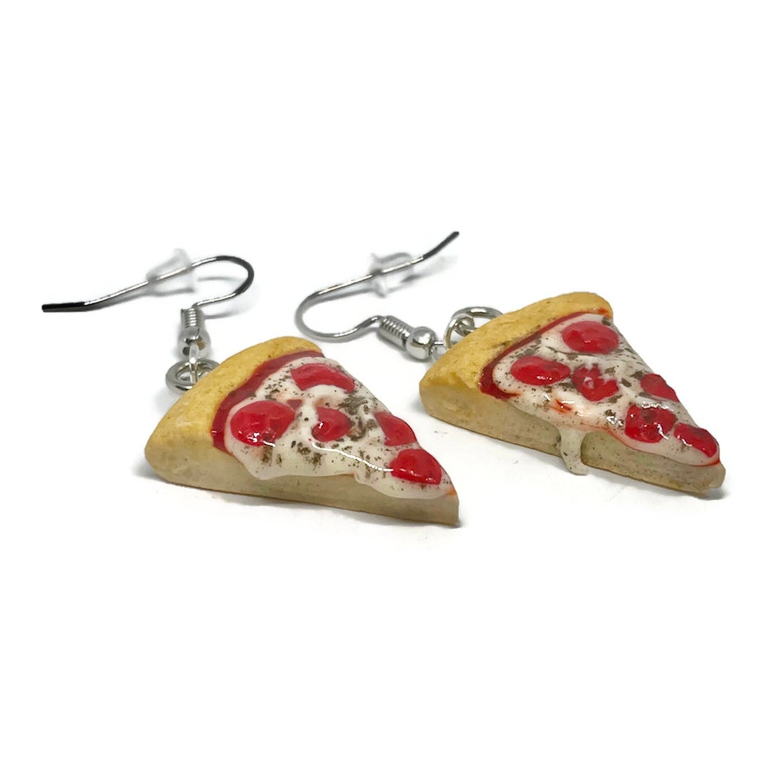 Pizza Earrings Mini Food Earrings Gift for Foodie Food Etsy