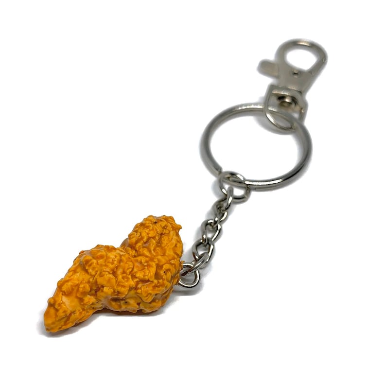 Crispy Chicken Wing Keychain Foodie Gift - Etsy
