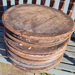 Oak whiskey barrel lid **please read description before purchase**