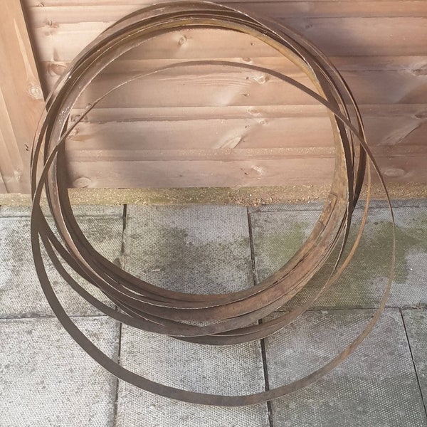 XL Whiskey barrel metal hoop, ring, whisky barrel