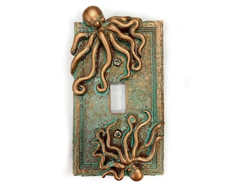 Octopus (Kraken) - Light Switch Cover (Aged)