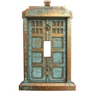 Tardis - Light Switch Cover (Aged)