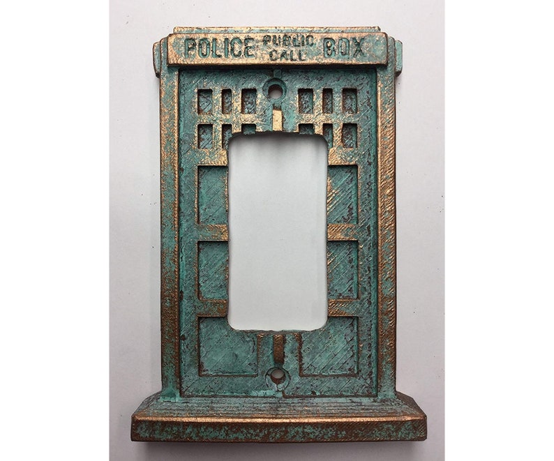 Tardis Decorator Switch/outlet Cover aged - Etsy