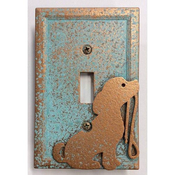 Dog/Puppy - Light Switch Cover (Aged)